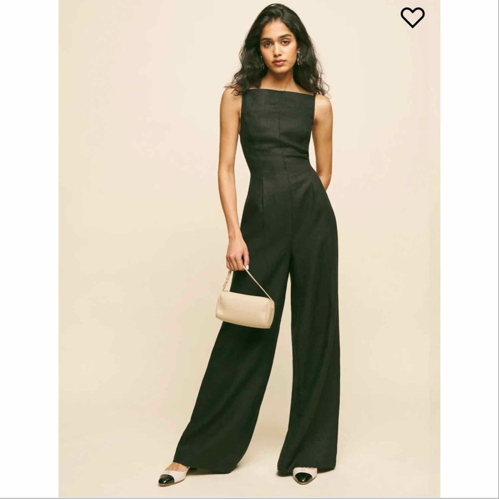 NWT Reformation Ciara Linen Jumpsuit Size 2
